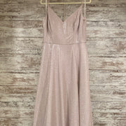 PINK SPARKLY A LINE GOWN