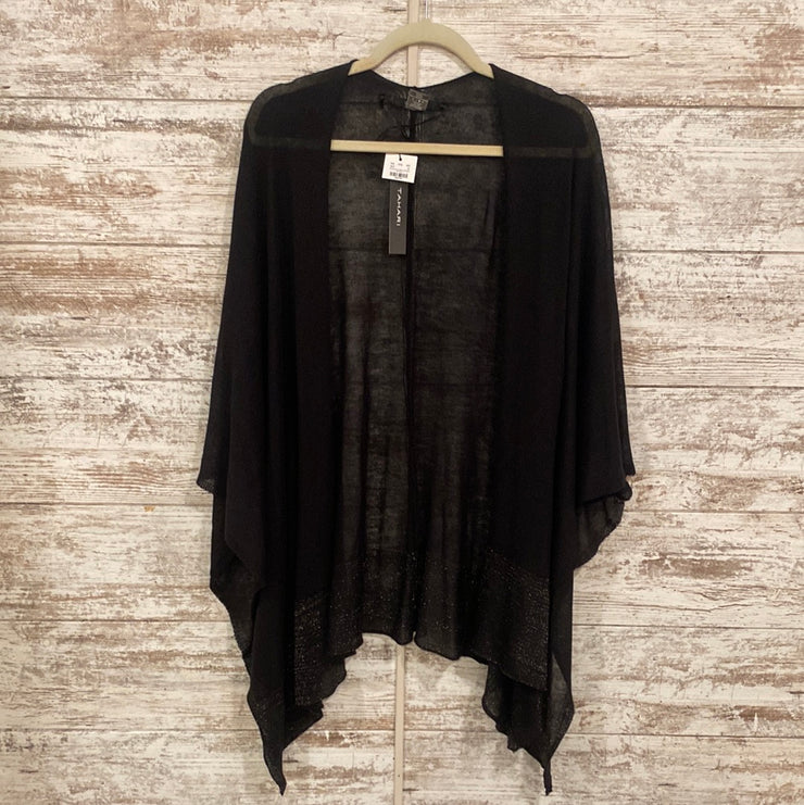 BLACK/GOLD SPARKLY OPEN CARDI