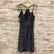 NAVY SPARKLY SHORT DRESS