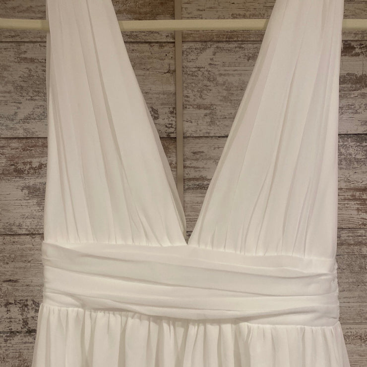 WHITE LONG EVENING GOWN (NEW)