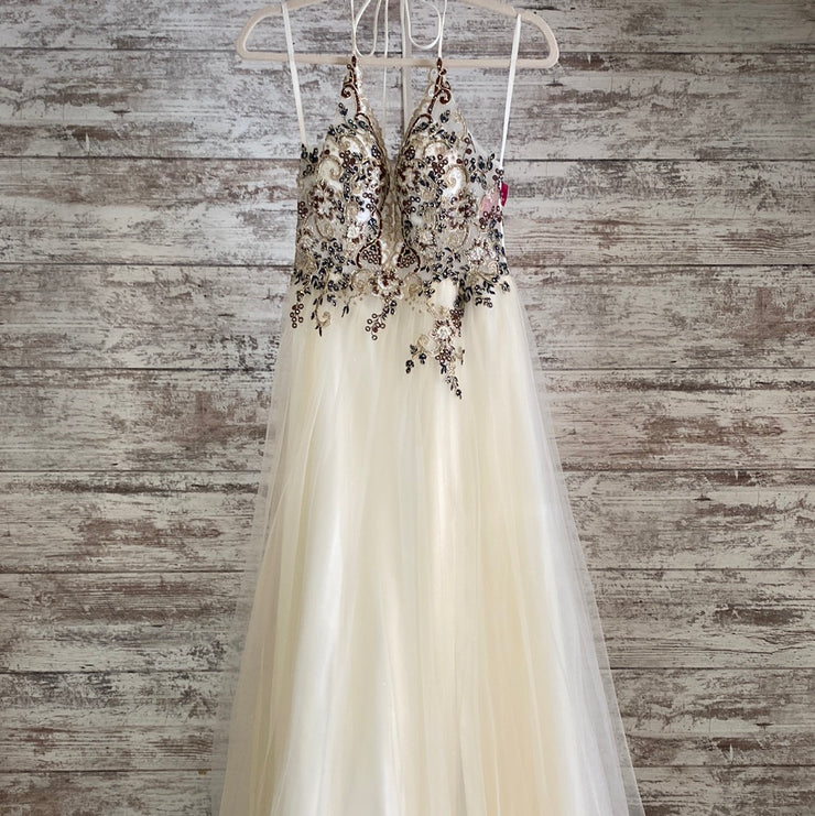 IVORY A LINE GOWN