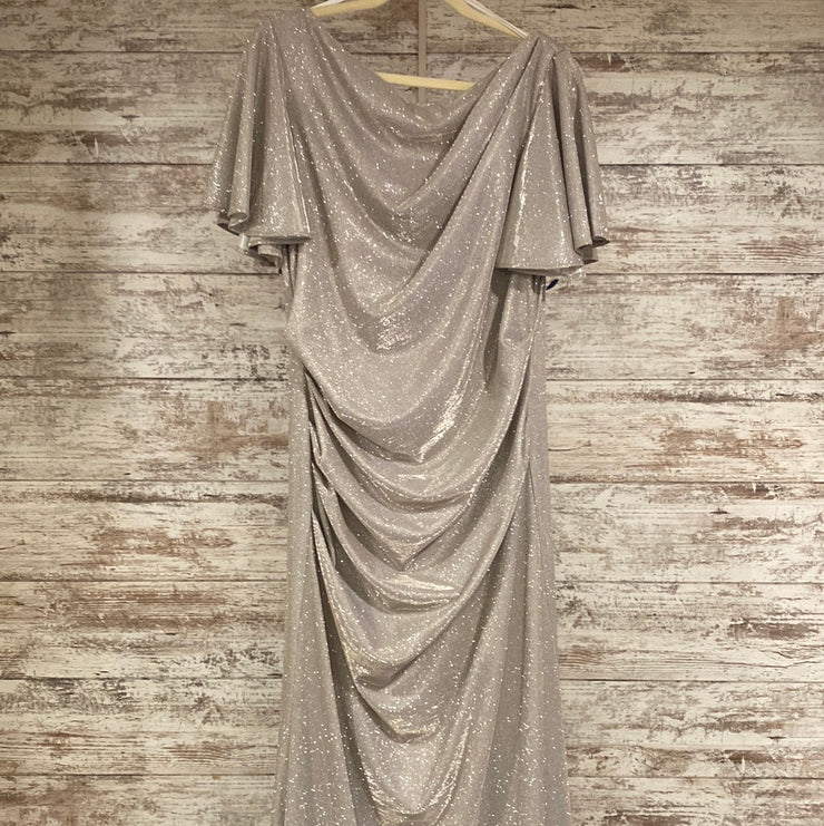 SILVER SPARKLY LONG DRESS