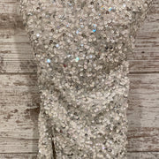 WHITE FULL SEQUIN SHORT DRESS