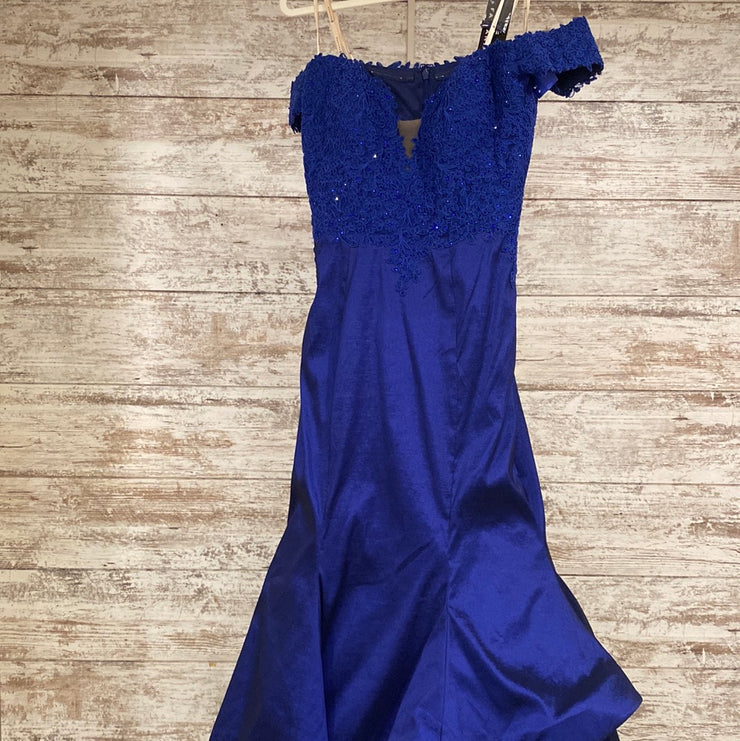 ROYAL BLUE MERMAID GOWN (NEW)