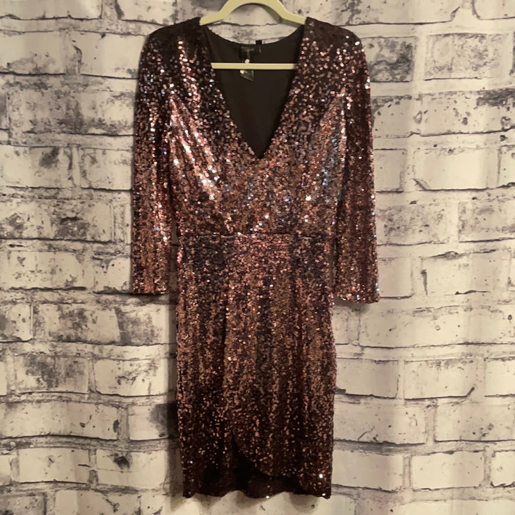 PINK FULL SEQUIN SHORT DRESS