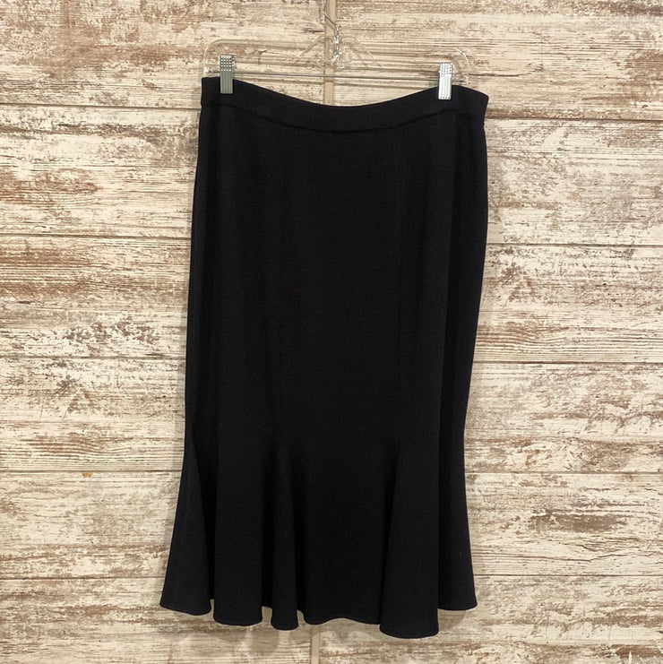 BLACK MIDI SKIRT $595