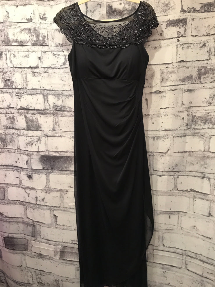 MOB - NAVY LONG EVENING GOWN