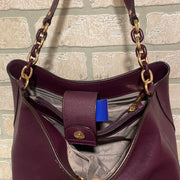 PURPLE  LEATHER PURSE