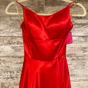 RED A LINE GOWN