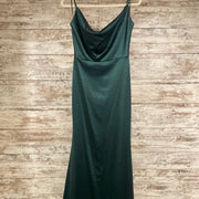 GREEN LONG EVENING GOWN