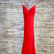 RED LONG EVENING GOWN