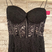 BLACK/SPARKLY LONG DRESS