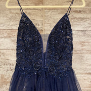 NAVY PRINCESS GOWN