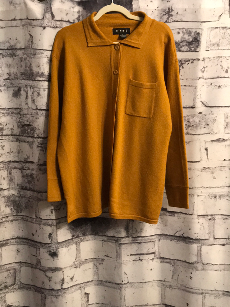 MUSTARD MERINO WOOL TOP