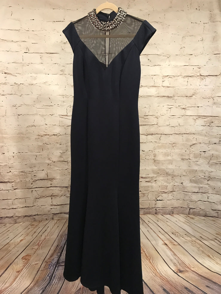 NEW NAVY LONG EVENING GOWN