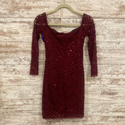 BURGUNDY SHORT DRESS