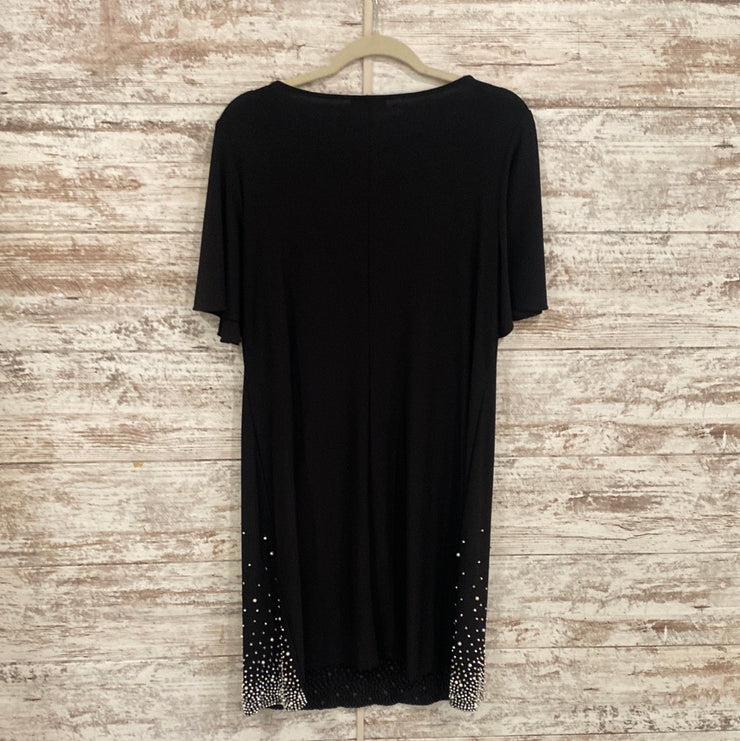 BLACK SHORT DRESS W/ BLING