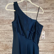 NAVY LONG EVENING GOWN - NEW