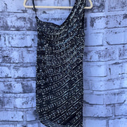 NAVY/GRAY SEQUIN SHORT DRESS