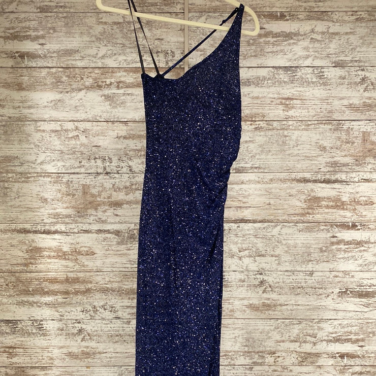 ROYAL BLUE/SPARKLY LONG DRESS