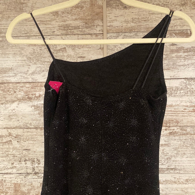 BLACK/SPARKLY LONG DRESS
