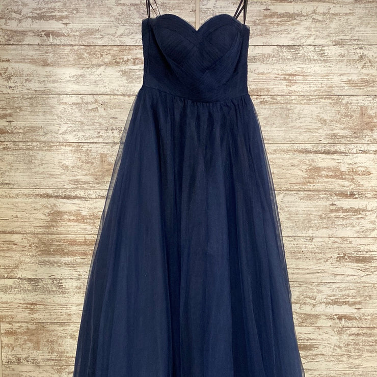 NAVY PRINCESS GOWN