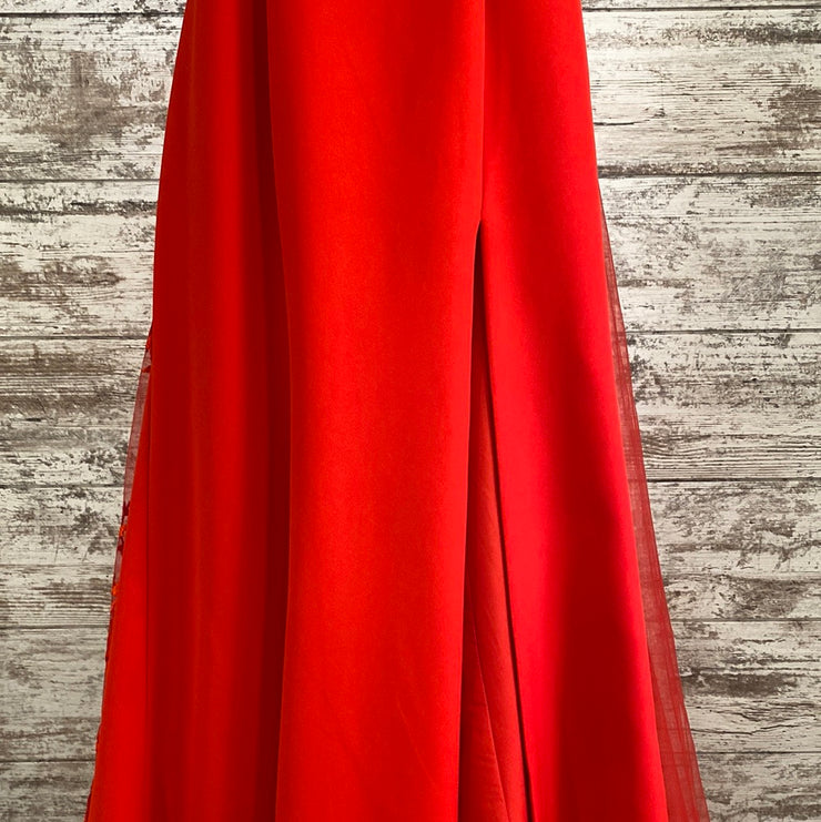 RED LONG EVENING GOWN