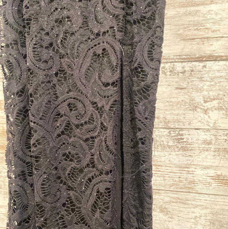 BLACK/SPARKLY LONG DRESS