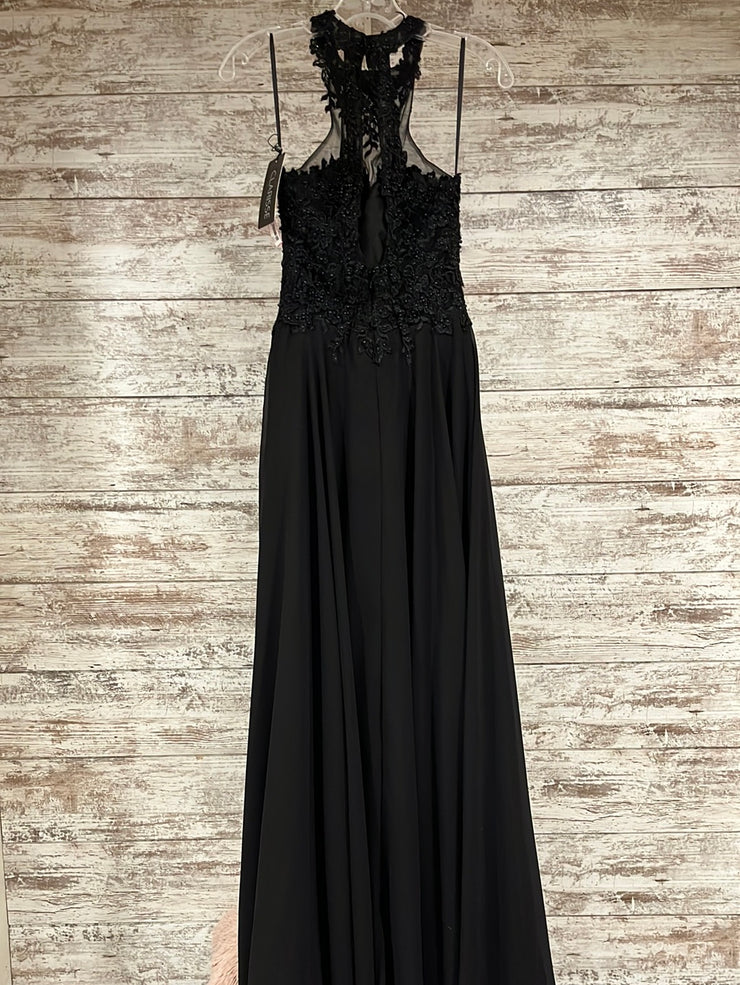 BLACK LONG EVENING GOWN (NEW)