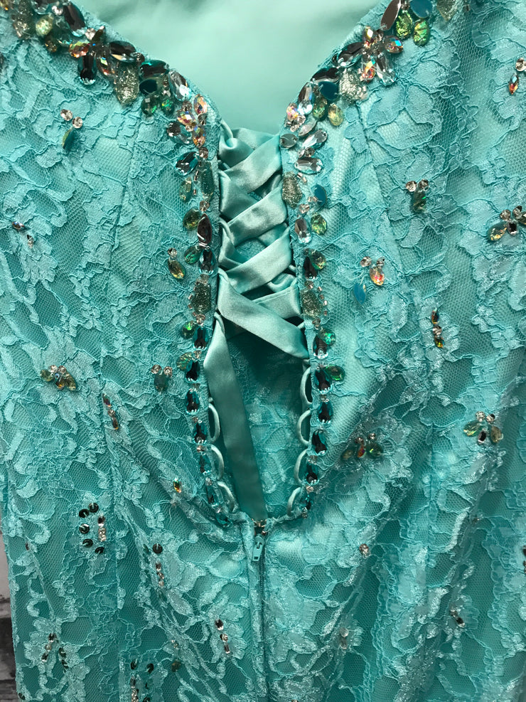 TURQUOISE MERMAID GOWN