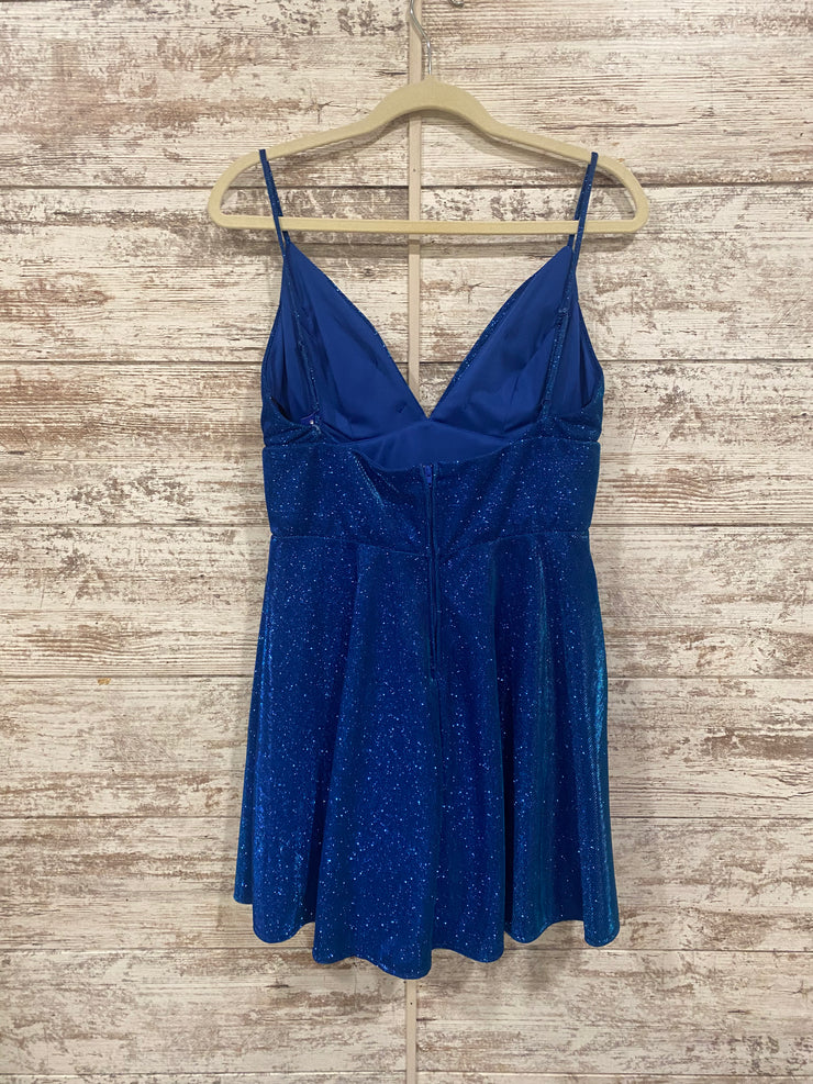 BLUE SPARKLY SHORT DRESS- NEW