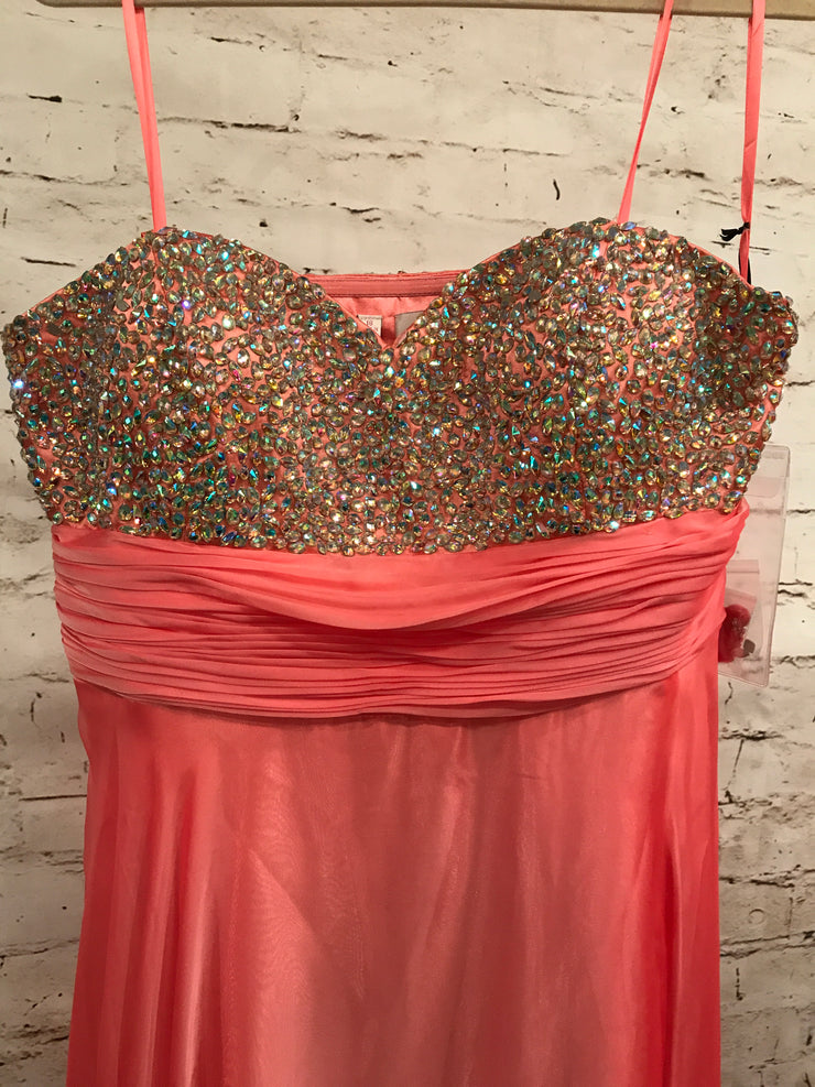 NEW - CORAL LONG EVENING GOWN