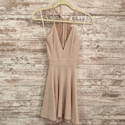 TAN SPARKLY SHORT DRESS