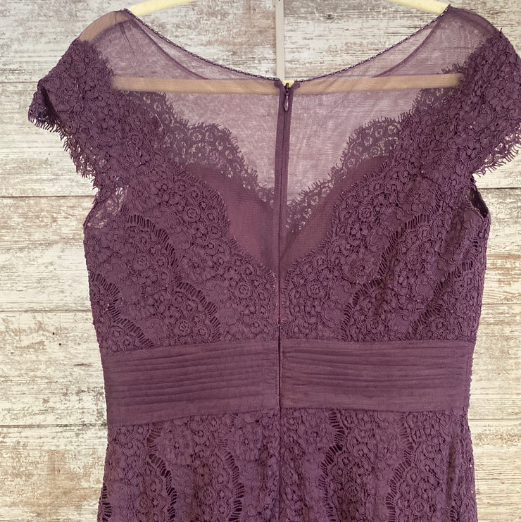 PURPLE LACE LONG GOWN-RET $500