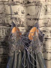 BLUE A LINE GOWN (NEW)