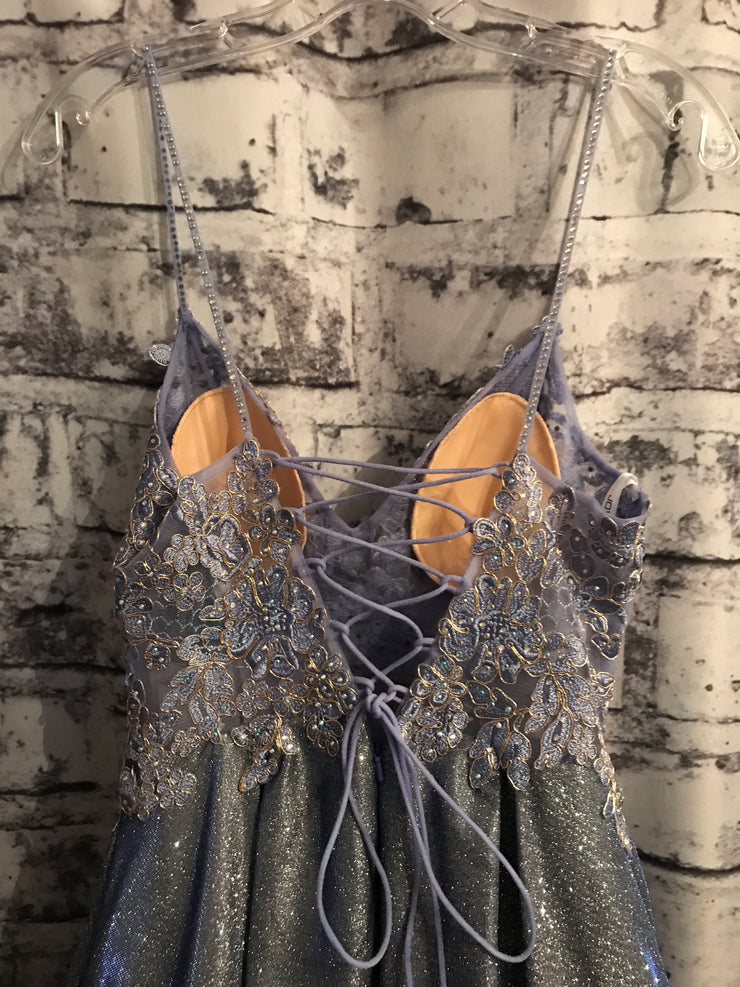 BLUE A LINE GOWN (NEW)