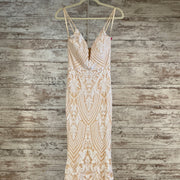 WHITE LONG EVENING GOWN