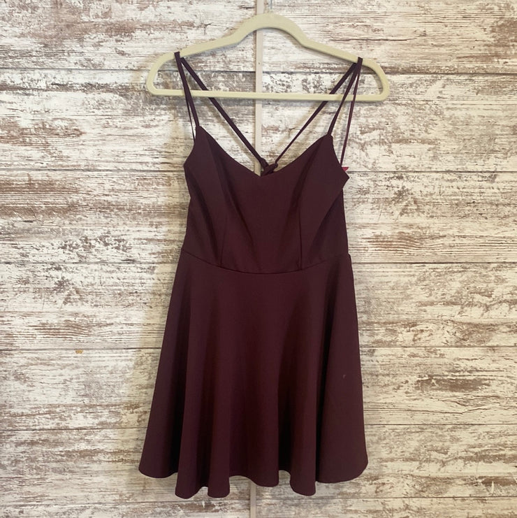 BURGUNDY SHORT DRESS