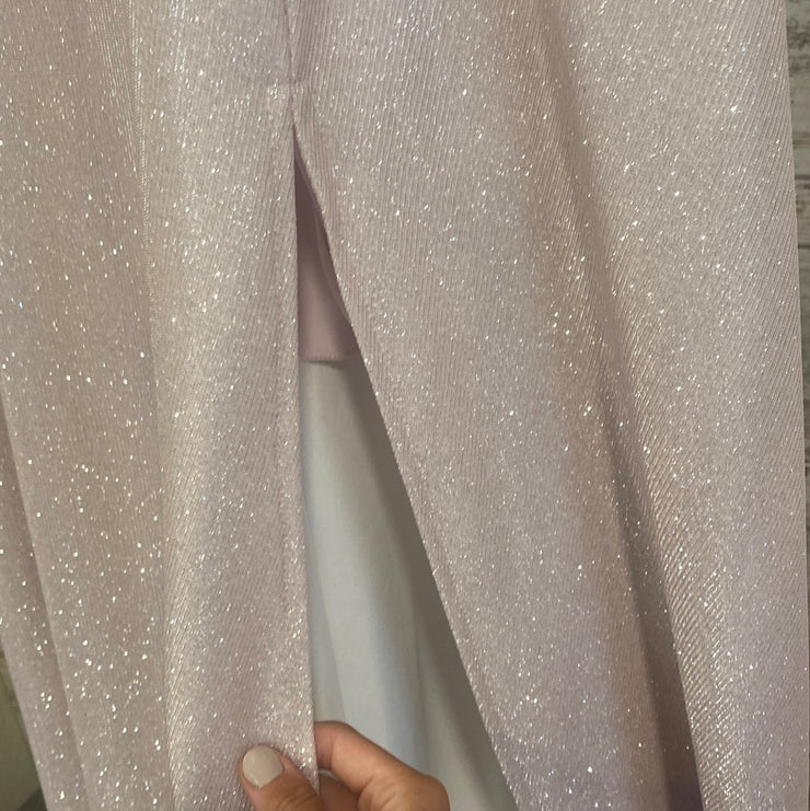 PINK SPARKLY LONG DRESS