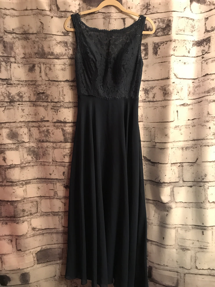 NAVY LONG EVENING GOWN
