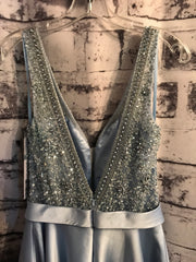 BLUE A LINE GOWN (NEW)