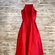 RED A LINE GOWN