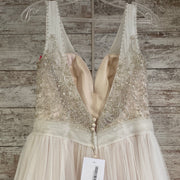 WHITE/NUDE WEDDING GOWN (NEW)