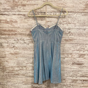 BLUE SPARKLY SHORT DRESS