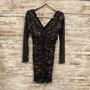 BLACK/SILVER SHORT DRESS-NEW
