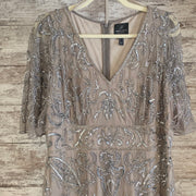 TAN/SILVER SPARKLY LONG DRESS