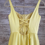 YELLOW A LINE GOWN