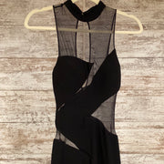 BLACK LONG EVENING GOWN