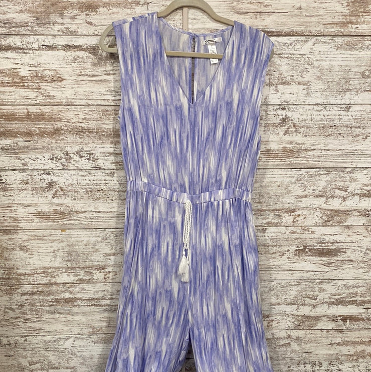 LAVENDER/WHITE JUMPSUIT