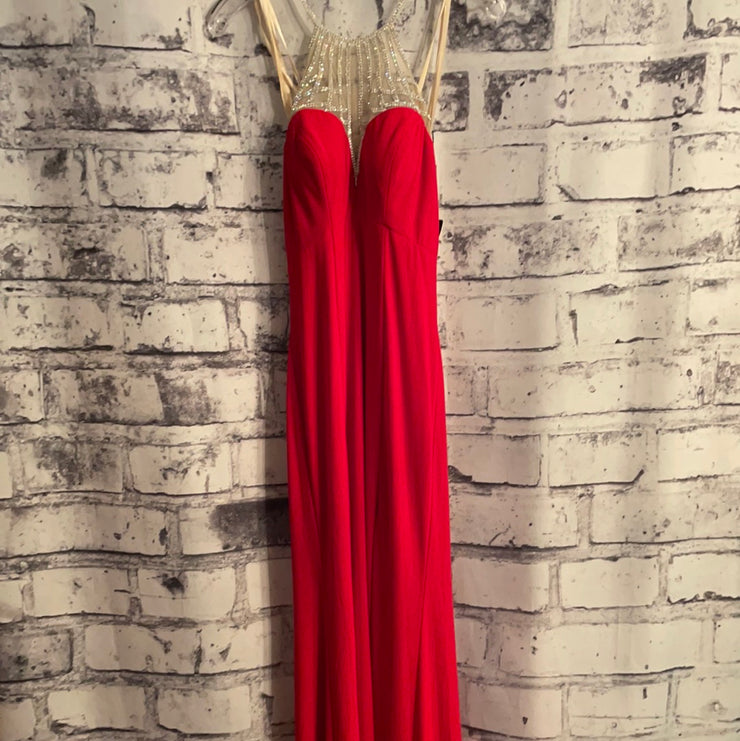 RED LONG EVENING GOWN (NEW)